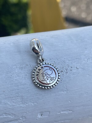 Authentic PANDORA AFC Ajax Football Club MLS Logo Dangle Soccer