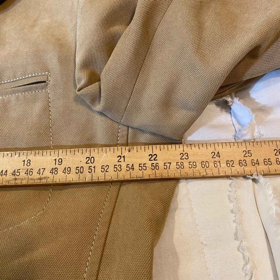 Chaqueta Inserch Italia Para Hombre Grande Lona Tostada 3 Botones Informal Abrigo Deportivo Estilo 368 Foto 4 de 4