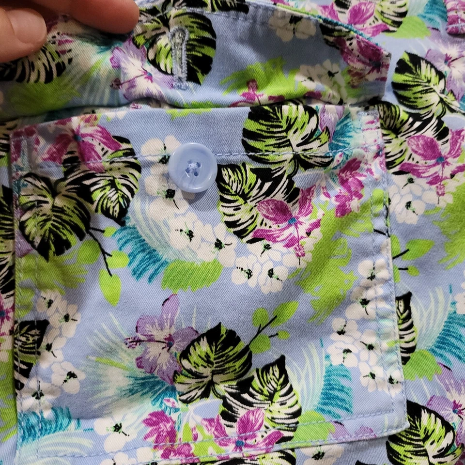 Victoria's Secret Chino Periwinkle/mezcla de colores floral para mujer talla 6 shorts Foto 4 de 4
