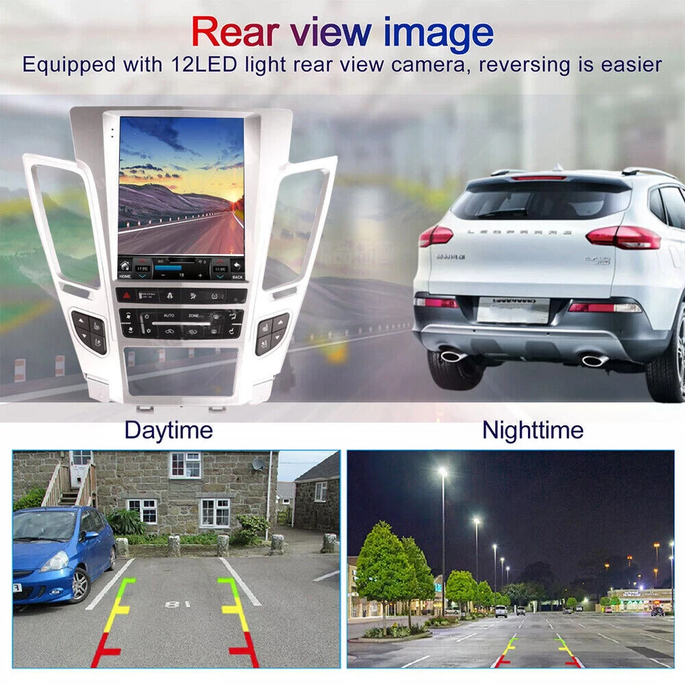 Radio de coche estilo Tesla de 10,4" para Cadillac Cts 2007-2012 GPS reproductor de DVD estéreo Foto 3 de 4