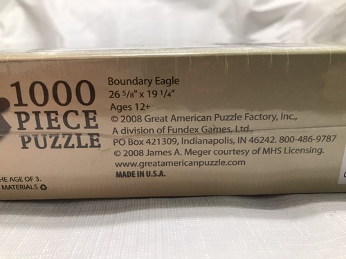 Boundary Eagle The Wild 1000 Piece Jigsaw Puzzle Great American Puzzle Factory - Picture 4 of 4