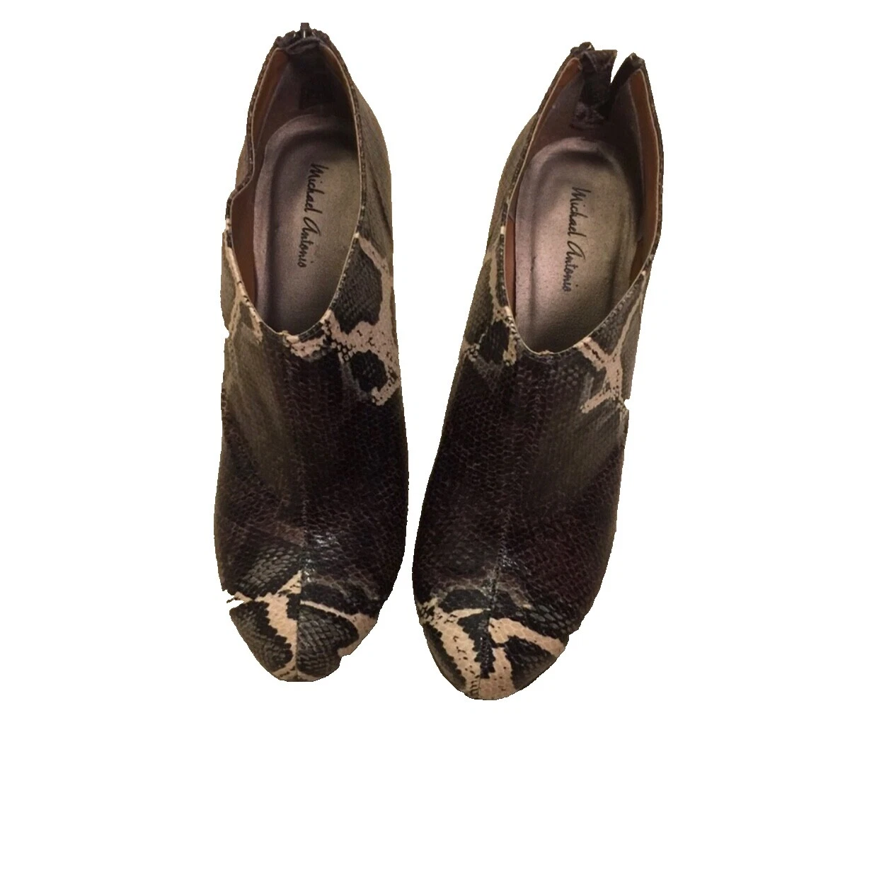 Parte superior de cuero de mujer Michael Antonio Serpiente