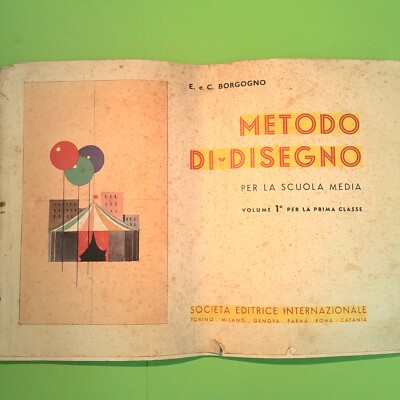 ZEICHNUNGSMETHODE FÜR DIE MITTELSCHULE VOL I BURGOGNO SIX 1952