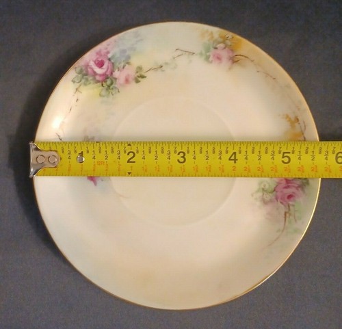 VINTAGE ROSENTHAL HAND PAINTED ROSES CREAM SAUCER - Picture 4 of 5