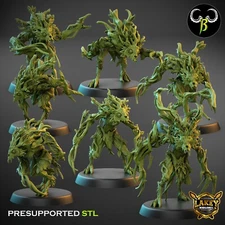 Vine Spirit Claws | Forest Spirit | 3D Printed Miniature | Clay Beast Creation |