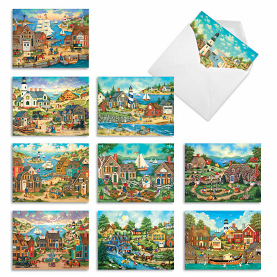 10 Blank All Occasion Cards Assorted - This Old Town AM6329OCB-B1x10