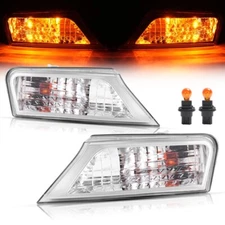 Left & Right Turn Signal Corner Parking Light Clear For Jeep Liberty 2008-2012