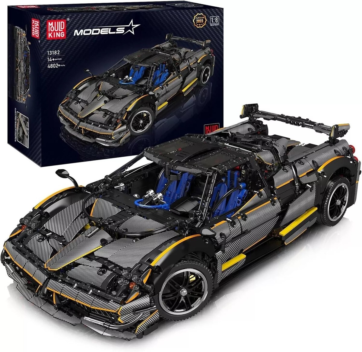 Mould King 13182 Car Building 1:8 Scale Supercar 4802 pcs Toy