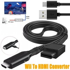 Wii to HDMI Adapter Converter USB Cable High HD Plug Play for Conversion Cord