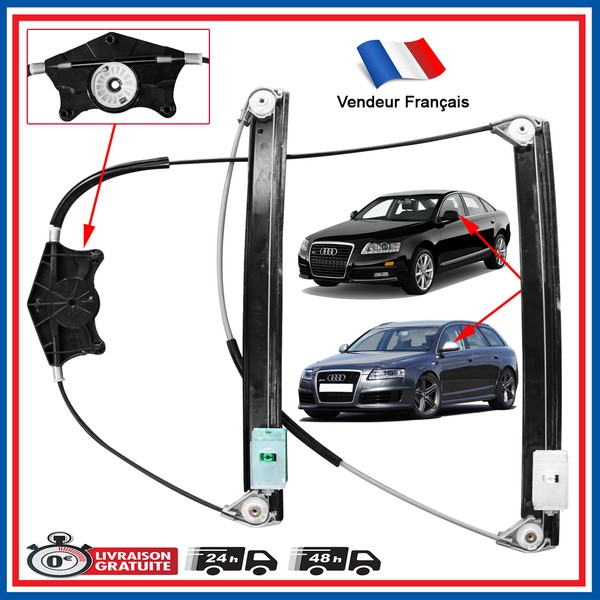 Mechanismus Fensterheber Vorne Links FüR Audi A6 S6 Rs6 4F C6 2004-2010-image