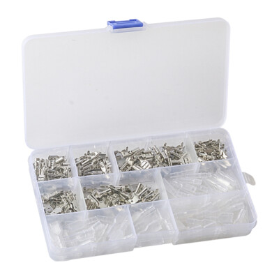315PC 2.8mm 4.8mm 6.3mm Nylon Clear Male&Female Spade Terminal Insulating Sleeve