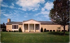 Herbert Hoover Memorial Library 1960 West Branch Iowa IA Postcard UNP VTG Unused