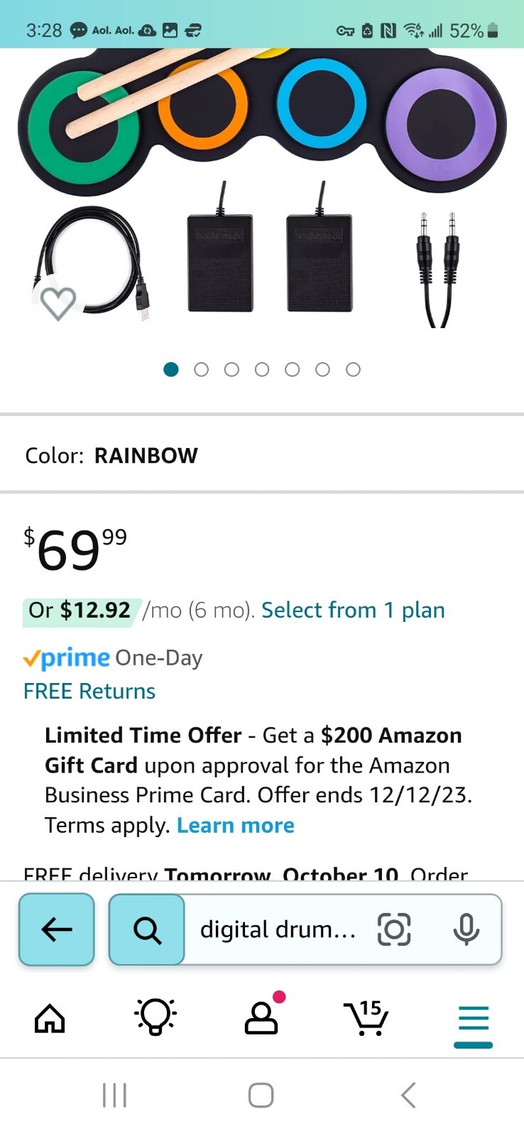 QOQOBA electric drum set, VERY RARELY USED eBay