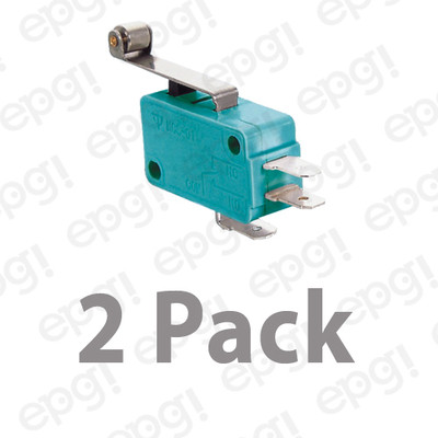 2 PACK - NORMAL OPEN/NORMAL CLOSED ROLLER BALL MICROSWITCH 10A-125V #MSW03G-2PK