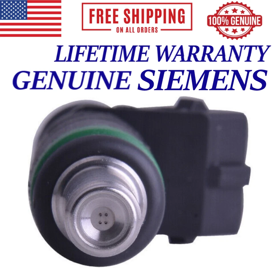 8 PIECES OEM SIEMENS FUEL INJECTORS FOR 2004, 2005 BMW 745Li 4.4L V8 - Image 2 of 3