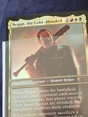 negan mtg card The Walking Dead Negan The Cold Blooded FOIL