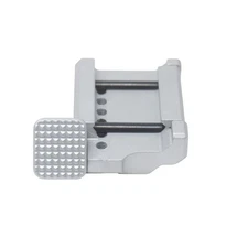 Universal Picatinny Rail Mount Thumb Ledge Gas Pedal - Chrome