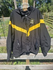 US Army PT Jacket XL Regular Black Unisex Full Zip Physical Fitness Super Clean