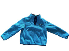 LL Bean Kids Sweater Fleece - Size Small 4 - Blue - Excellent Condition