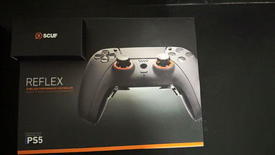 SCUF Reflex Wireless PS5 Controller, Gray/White, Ergonomic Performance