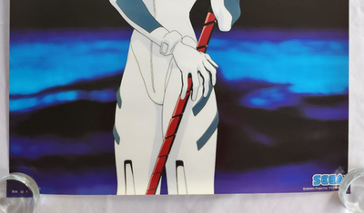 1990s SEGA Neon Genesis Evangelion B2 Poster Rei with Spear of