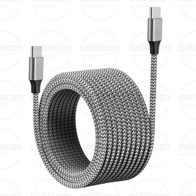 AURUM Cavo da USB-C a Type-C cavo di ricarica lungo cavo dati cavo di ricarica rapida lungo 5 m 8 m