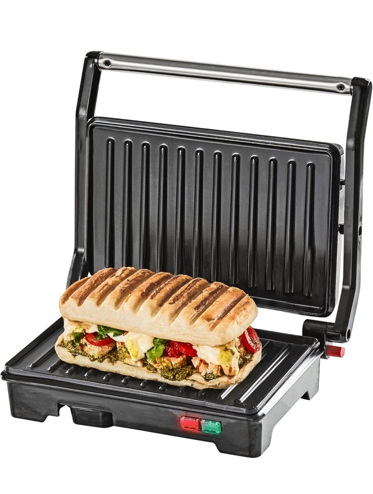 Panini Press/ Grill Sandwich Maker/Compact Stainless Steel Floating Hinge Handle