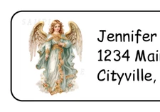 Guardian Angel Christmas Personalized Return Address Labels Stickers Tags