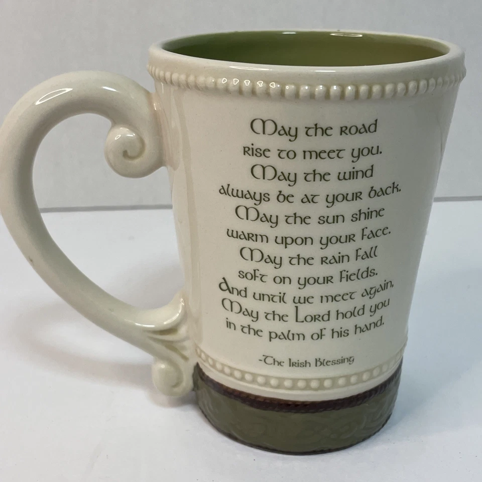 Taza de bendición irlandesa Grasslands Road Celtic Claddagh SISTER té café nudo Foto 2 de 4