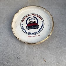 Vintage 1970 "Toyota For Precedent" Ashtray Toyota Annual Dealer Meeting Chicago