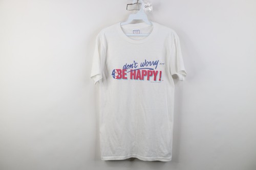 Vintage 80s Womens Medium Bobby McFerrin Don't Worry Be Happy Band T-Shirt USA