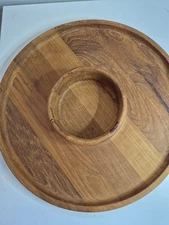 Dansk Teakwood  Chip and Dip Serving Platter