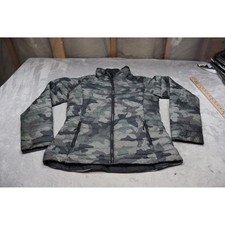 Columbia Jacket Womens Medium Green Camo White Out Omni Heat Puffer Light Pack