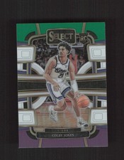 2023-24 Panini Select #83 Colby Jones Green White Purple RC