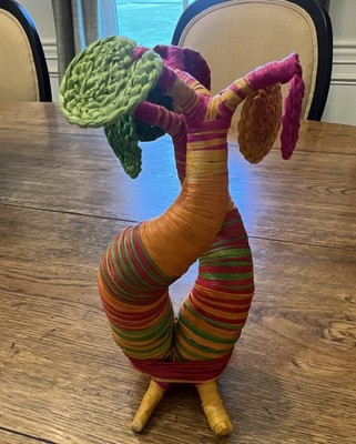 Vintage Madagascar Raffia Baobab Tree Fiber Art Sculpture