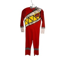 Amscan Power Rangers Dino Charge Red Ranger Kids Costume Medium 8-10 Jumpsuit