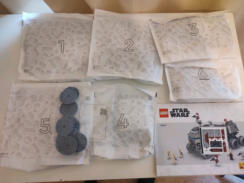 Lego Star Wars 75413 Republic Juggernaut Build and droids Only