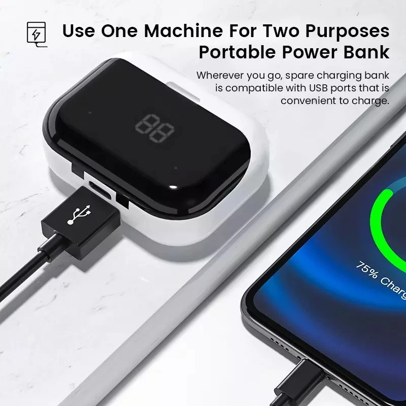 Bluetooth Wireless Headphones TWS Earphones Mini In-Ear Pods For iPhone Android - Image 2 of 4