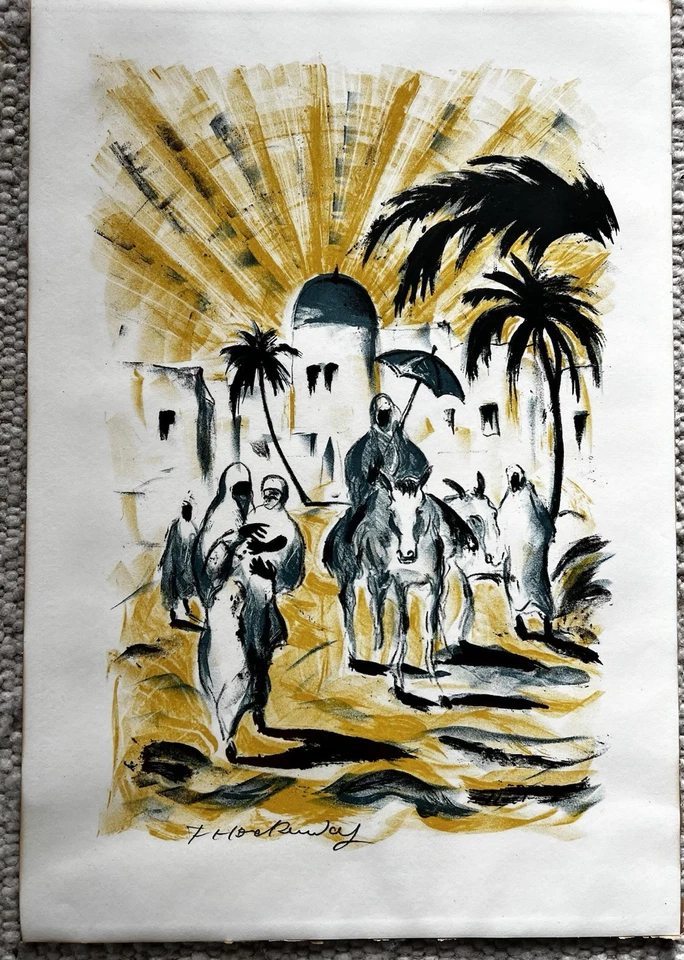 Franz Heckendorf 1888 Berlin - 1962: Aus dem Zyklus "Die Sonne" von 1919 "Oase" - Bild 2 von 4