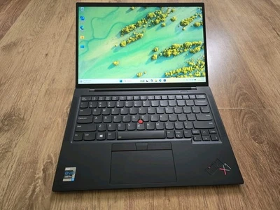 4K Lenovo ThinkPad X1 Carbon Gen 9 Laptop i7 11th Gen 32GB RAM 512GB SSD Office - Image 1 of 4