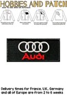 Audi patch car brand logo iron on sew embroidered badge auto toppa termoadesiva