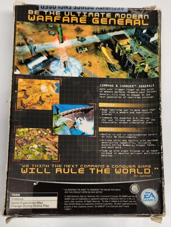 Command and Conquer Generals PC CD-ROM Game 2003, New in Box - Image 2 of 4