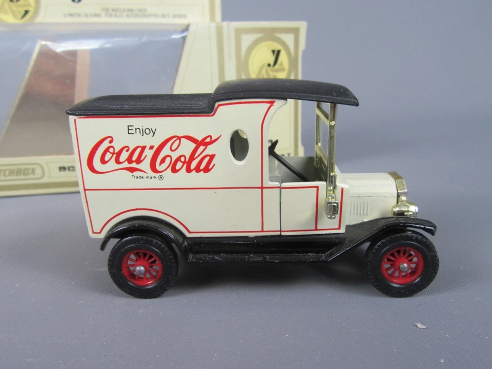 D19 Matchbox Y-12 Ford T Van 1912 Coca Cola Models Of Yesteryear IN Box 1:3 5 - Image 4 of 4