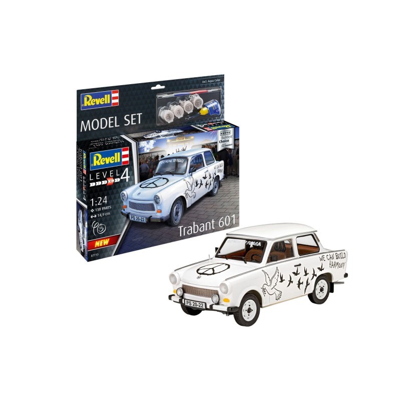 Maquette Revell de la Trabant 601S idéale pour s'initier au modélisme en famille
