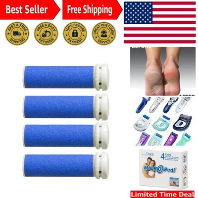 Micro-Pedi Extra Coarse Rollers - 4-Pack for Effortless Callus Removal