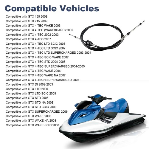 zayody Steering Cable Compatible with Seadoo GTI GTR GTS GTX RXP RXP-X RXT RX... - Picture 5 of 7