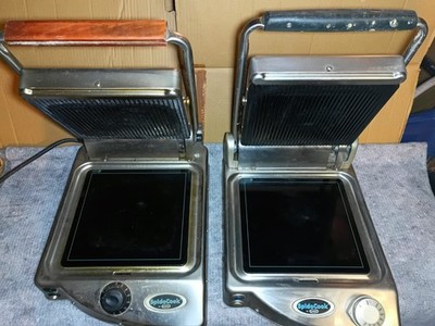 1x Unox Glaskeramik Ceran-Kontaktgrill Spidocook XP010PR das Fach unten fehlt