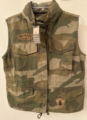 Soho Babe *NWT* Junior Sz-XL  Hooded Colorado Camp 1988 National Park Style Vest