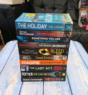 10 x Crime Thriller Suspense Paperback Books - (Bundle Job Lot) #ts