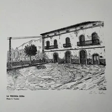 La Vecchia Sora "Piazza G. Venditti" -Antonio Cinti numerata e firmata in Origin
